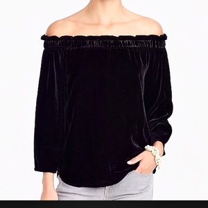 🌿J.Crew velvet top